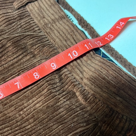 Sunday Best wide pile brow Corduroy Pants.  Wide leg, high waist, long. Size 4 - Picture 7 of 9